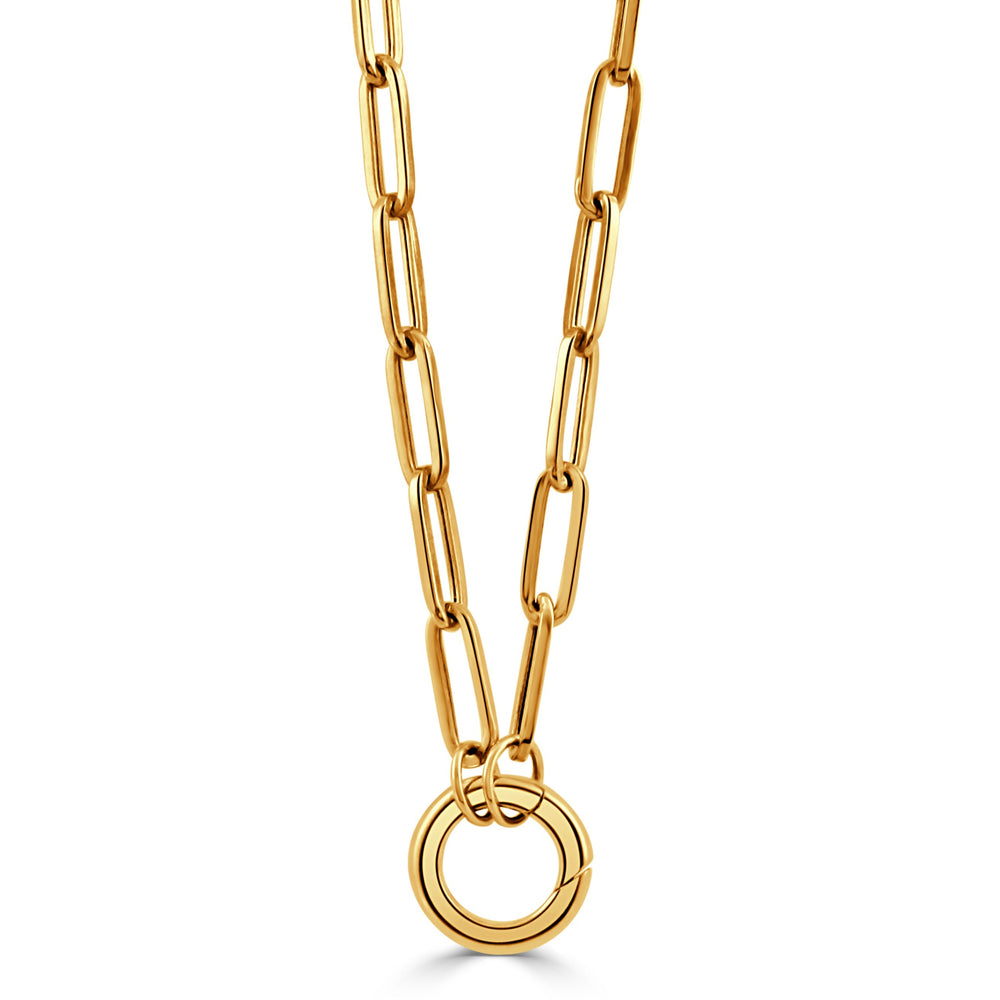 Paper Clip Chain with Dream Catcher - Carter's Collective Fine Jewelry