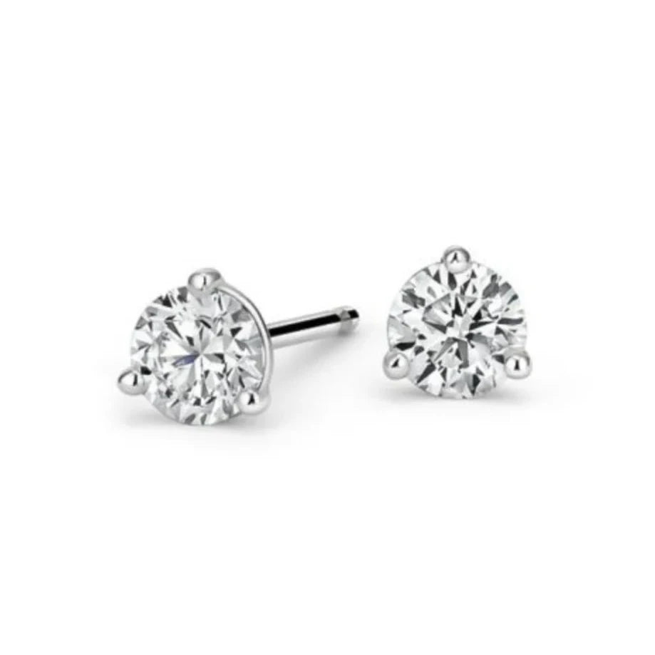 DOORBUSTER: Lab Grown Martini Diamond Stud Earrings, 1 CTTW - Carter's Collective Fine Jewelry
