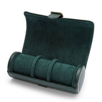 British Racing Green Triple Watch Roll - Carter's Collective Fine Jewelry
