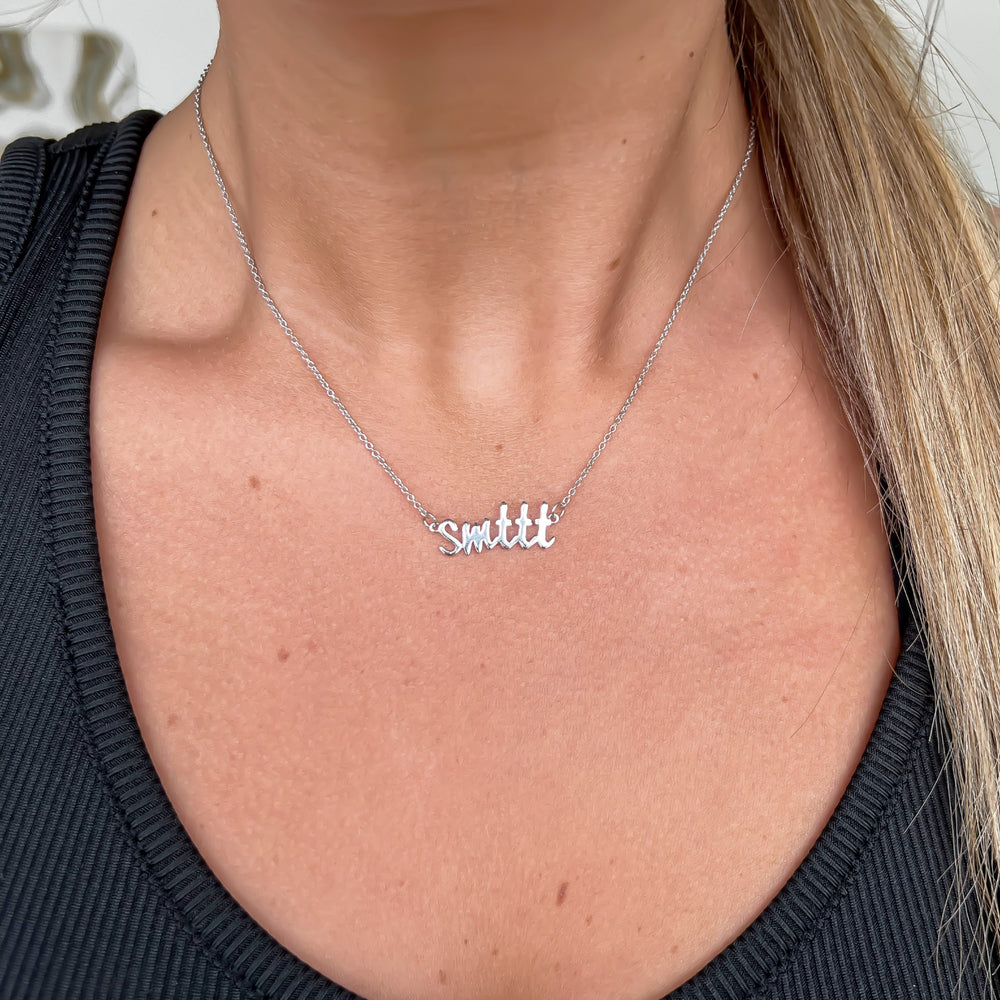 Sterling Silver "SMTTT" Necklace