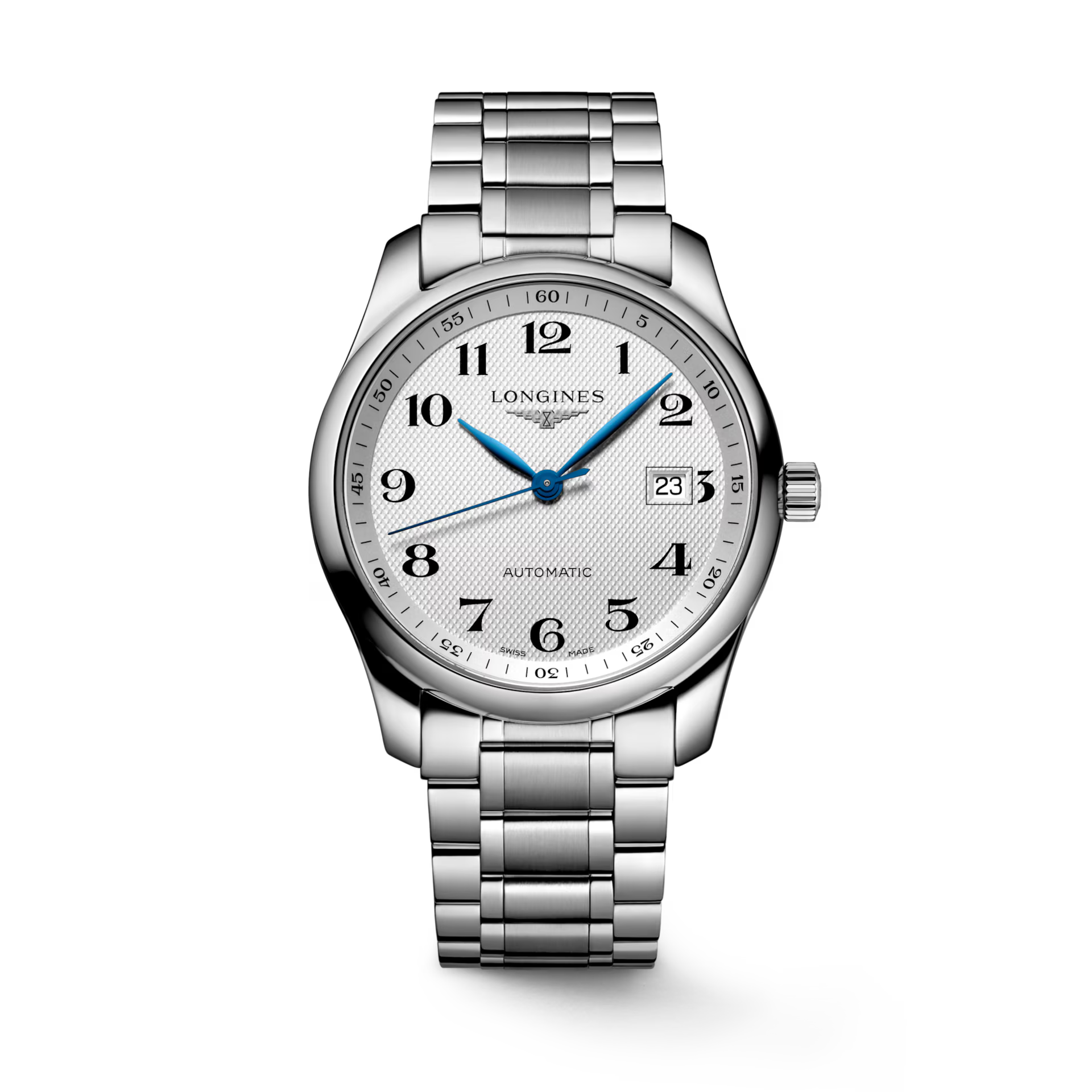 Longines Master Collection Watch with Blue Steel Hands, 40mm - Carter's Collective Fine Jewelry