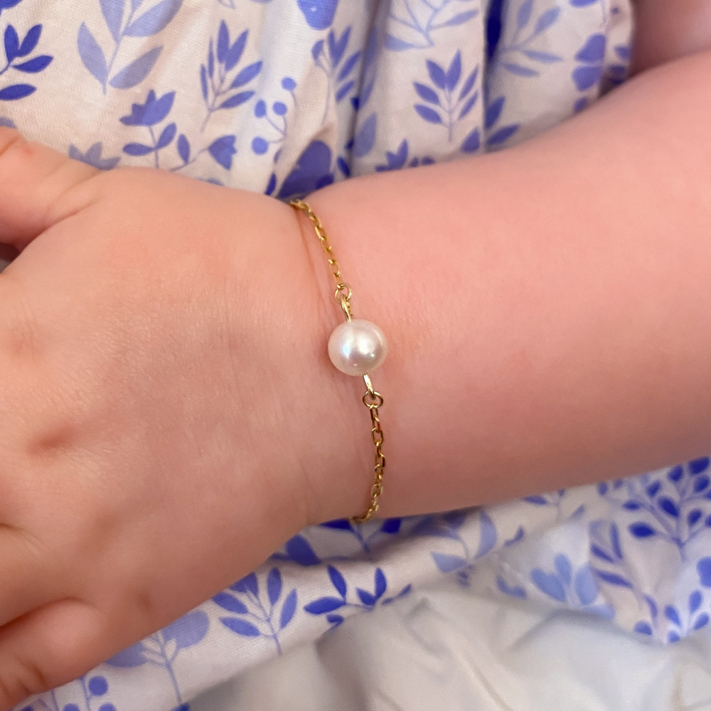 Add-A-Pearl Baby Bracelet - Carter's Collective Fine Jewelry