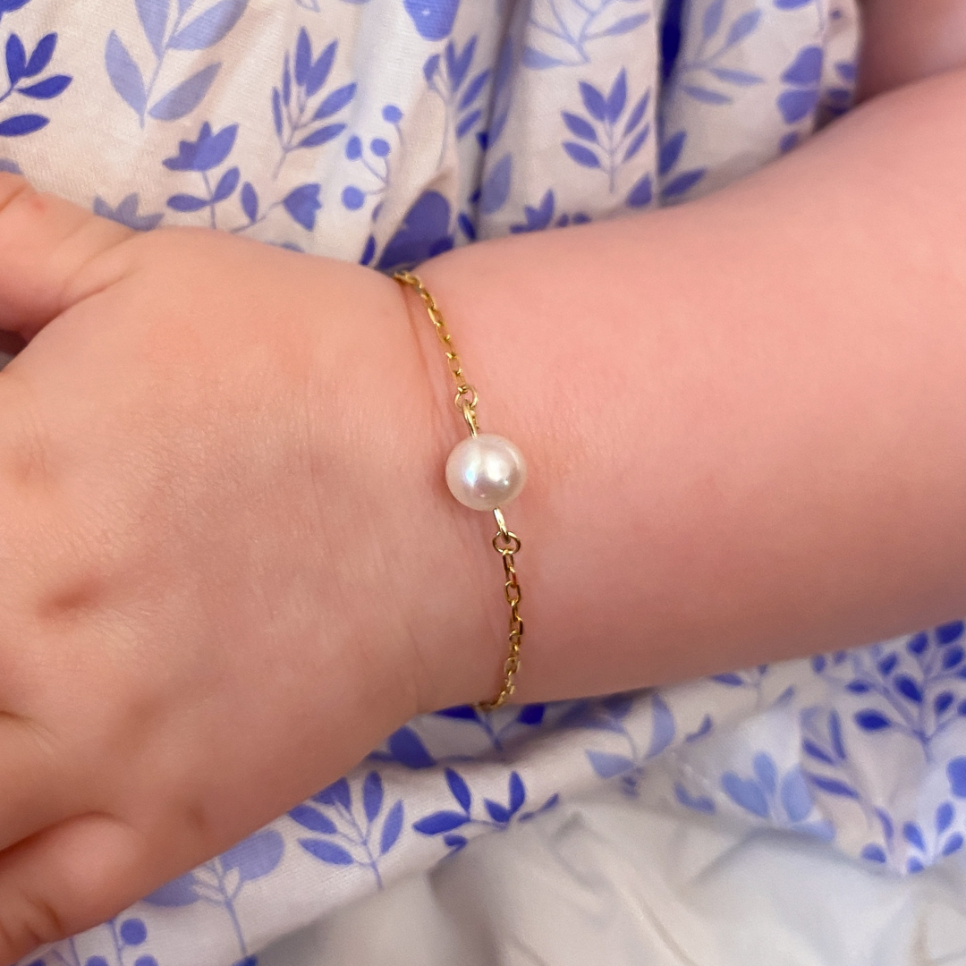 Add-A-Pearl Baby Bracelet - Carter's Collective Fine Jewelry