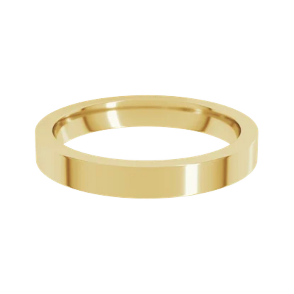 
                  
                    Cassia Yellow Gold Flat Stackable Spacer Wedding Band - Carter's Collective Fine Jewelry
                  
                