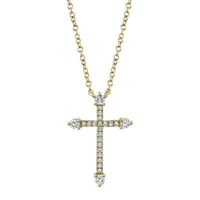 Diamond Cross Necklace, 0.17 CTTW - Carter's Collective Fine Jewelry