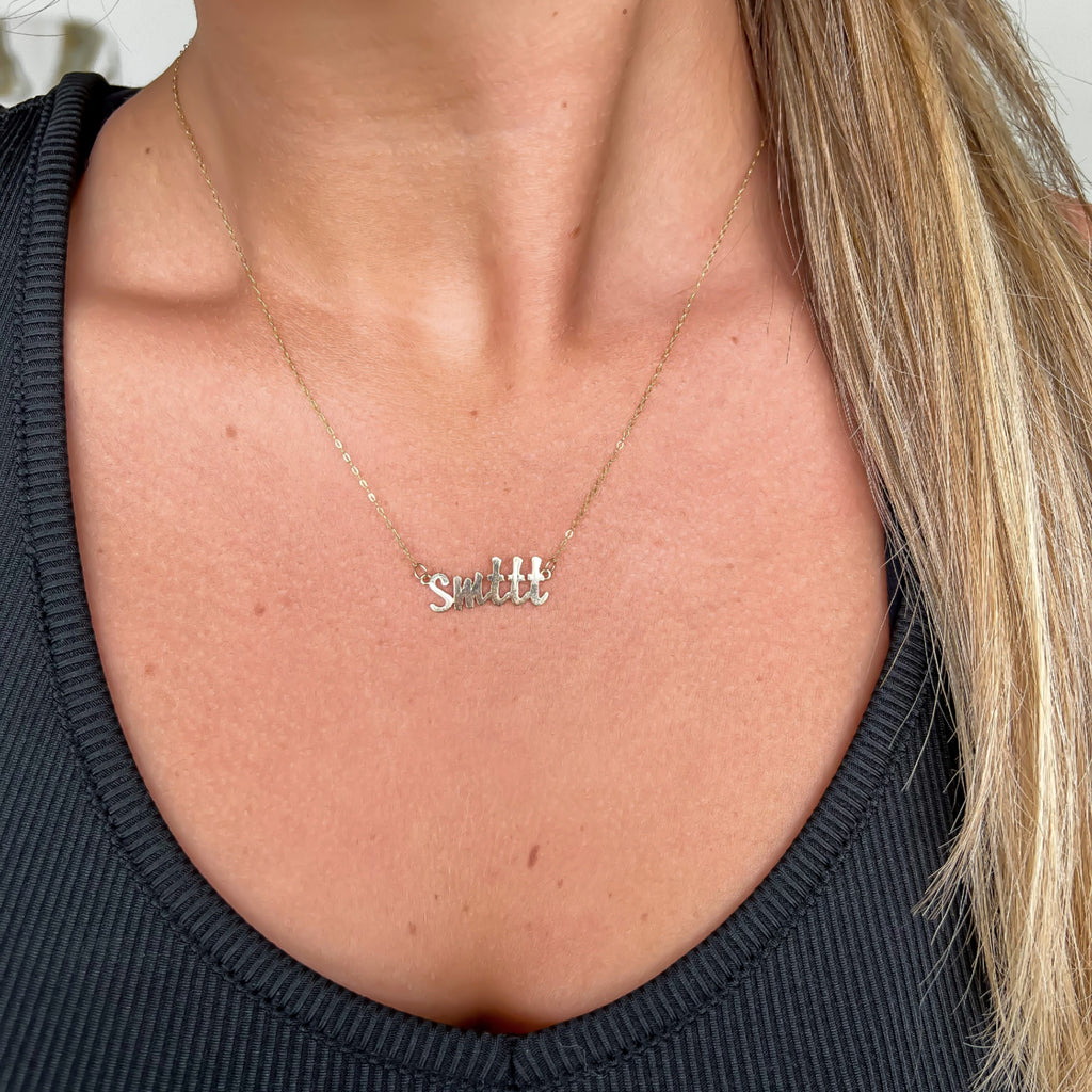 SMTTT Yellow Gold Necklace - Carter's Collective Fine Jewelry