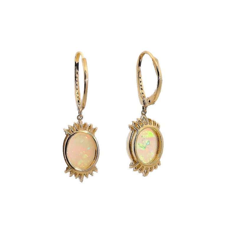 
                  
                    Australian Opal Earrings with Natural Diamond Accents, 4.52 CTTW - Carter's Collective Fine Jewelry
                  
                