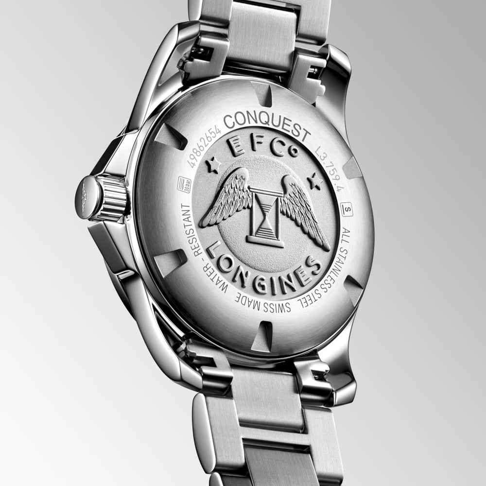 
                  
                    Longines "Conquest" Watch with Quartz & Polished Black Dial, 41mm - Carter's Collective Fine Jewelry
                  
                