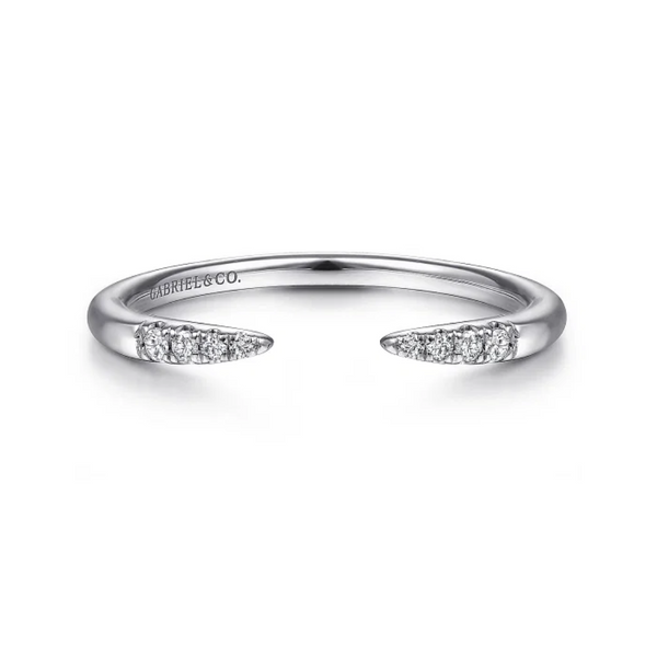 Open Diamond Claw Stackable Ring
