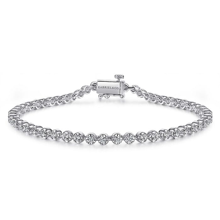 Crown Set Diamond Tennis Bracelet, 1.01 CTTW - Last Chance - Carter's Collective Fine Jewelry