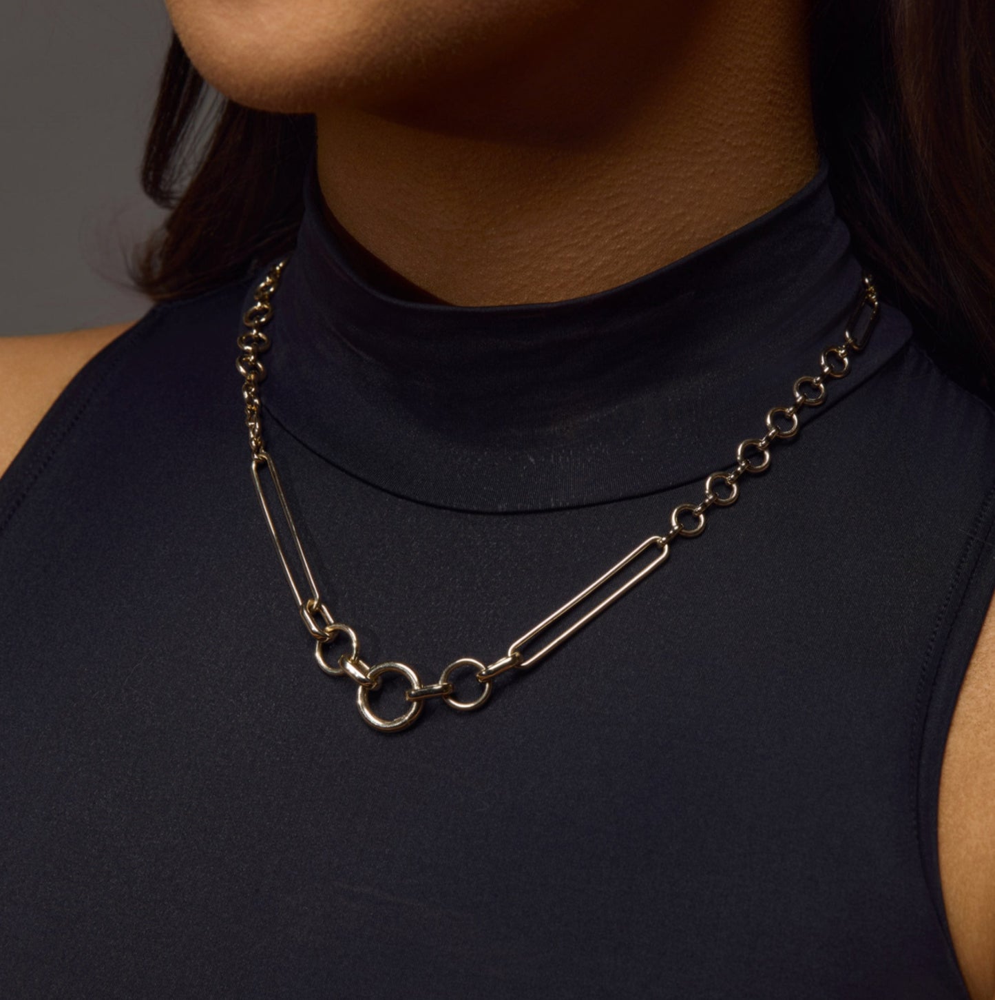 Large Story Catcher Fancy Link Paperclip Chain, 18 Inches - Carter's Collective Fine Jewelry