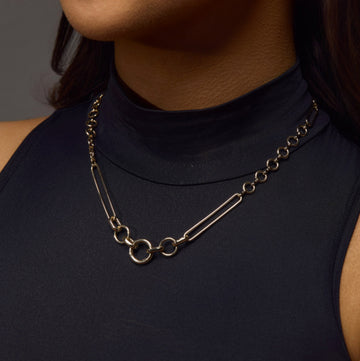 Large Story Catcher Fancy Link Paperclip Chain, 18 Inches - Carter's Collective Fine Jewelry