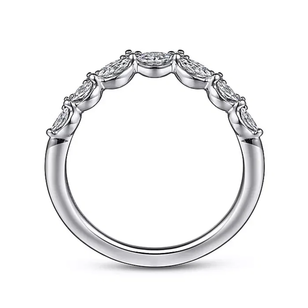 
                  
                    Round and Marquise Diamond Contour Band
                  
                