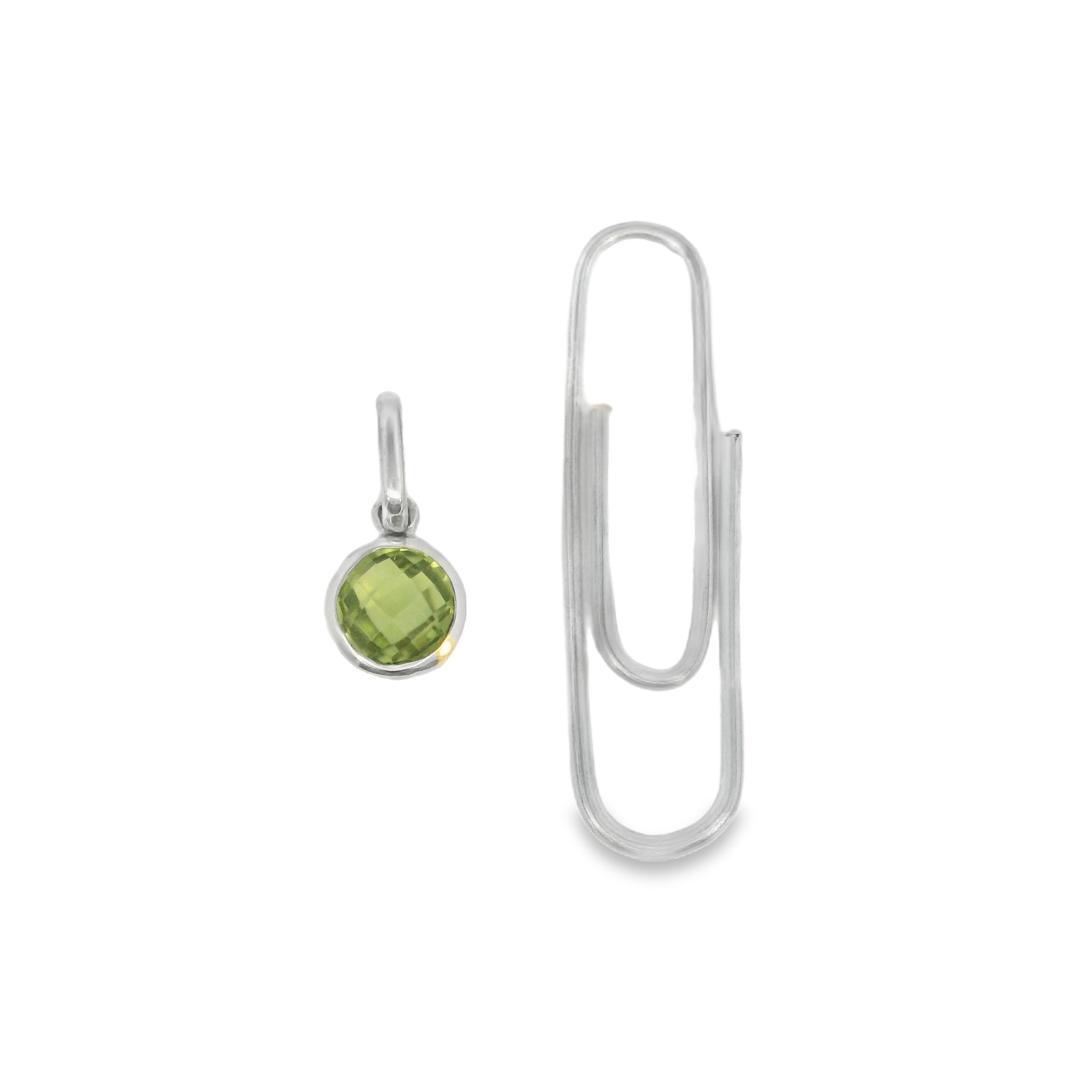 Mini Peridot Bezel Charm - Carter's Collective Fine Jewelry