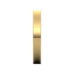 Yellow Gold Flat Spacer Band, 3mm
