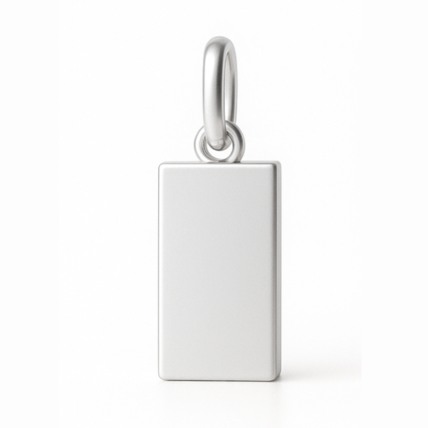 Classic Engravable Tag Charm - Carter's Collective Fine Jewelry