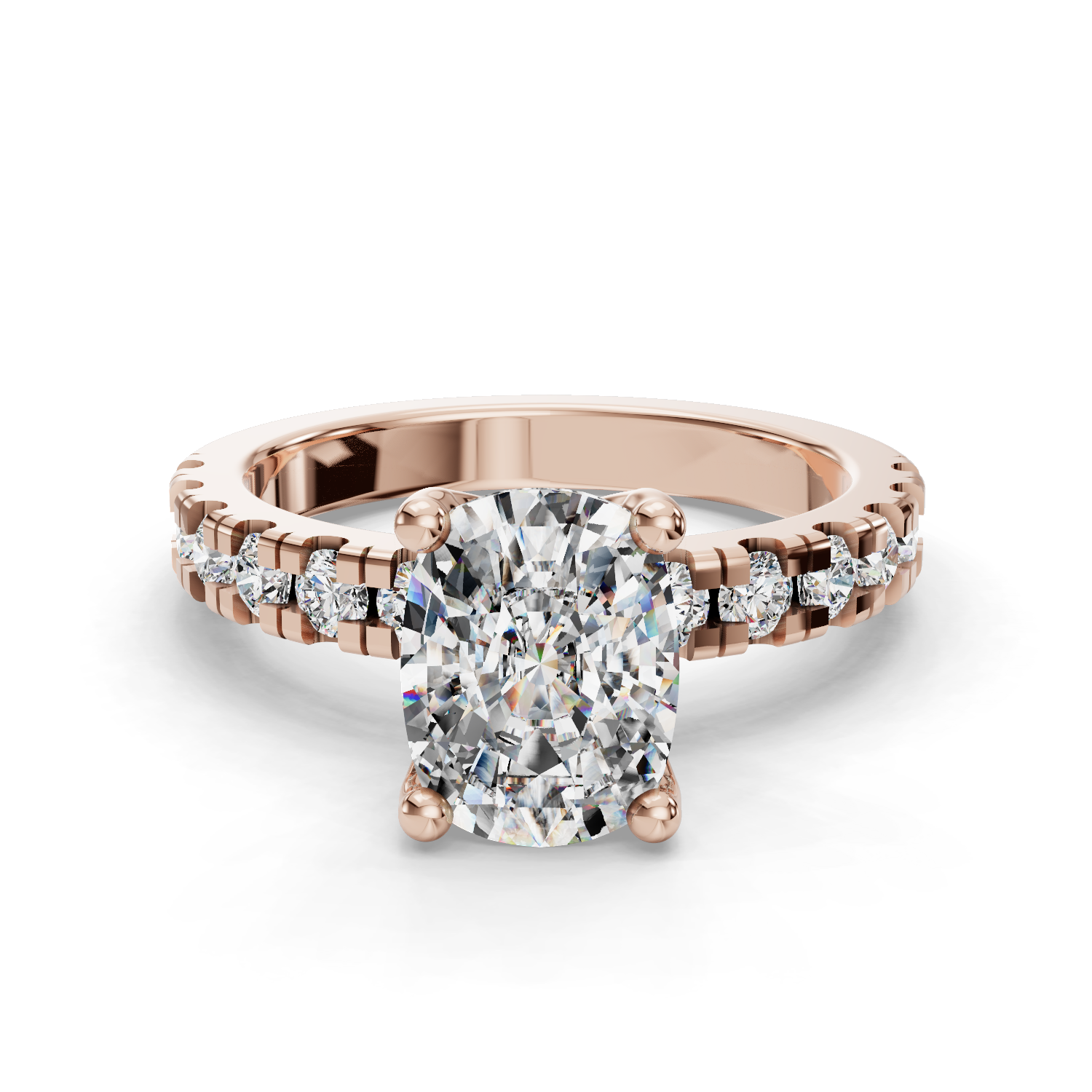 Hydrangea Customizable Lab Grown Diamond Engagement Ring - Carter's Collective Fine Jewelry