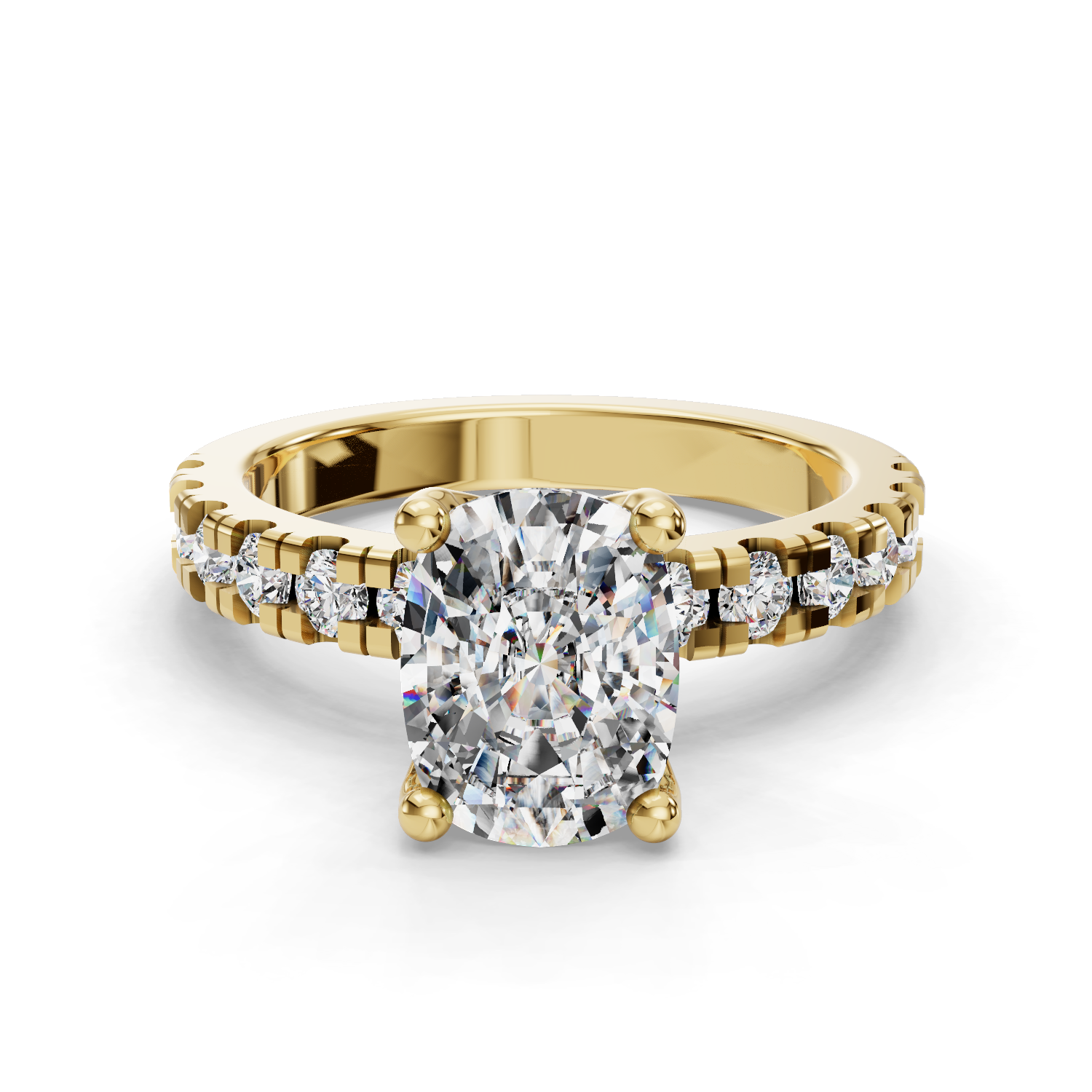 Hydrangea Customizable Lab Grown Diamond Engagement Ring - Carter's Collective Fine Jewelry