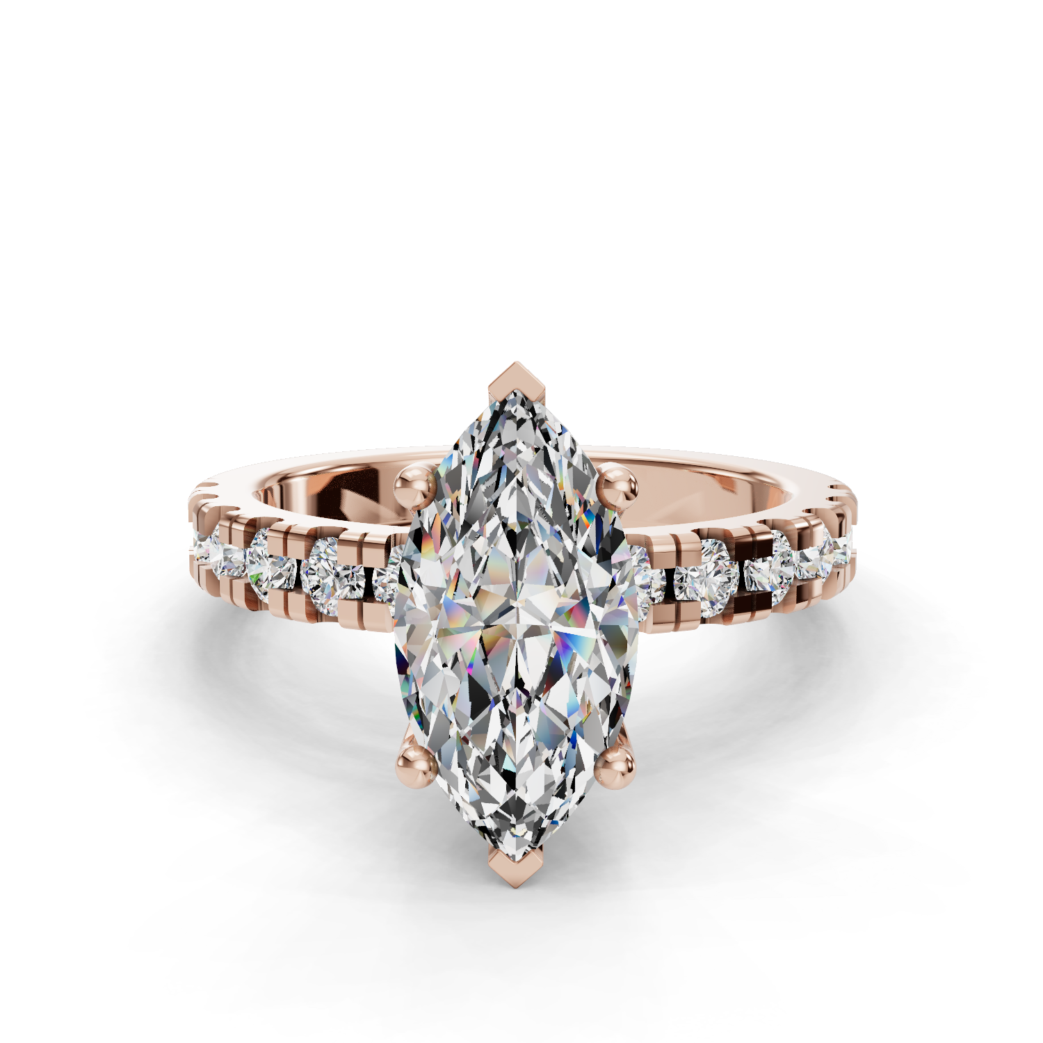 Hydrangea Customizable Lab Grown Diamond Engagement Ring - Carter's Collective Fine Jewelry