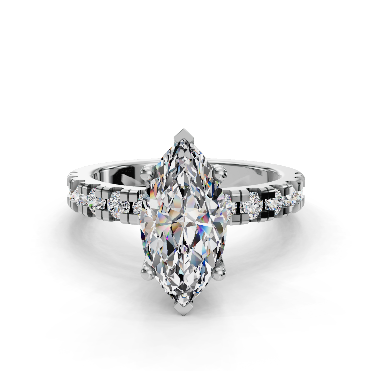 Hydrangea Customizable Lab Grown Diamond Engagement Ring