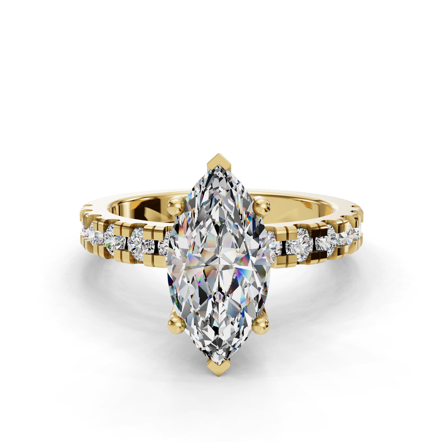 Hydrangea Customizable Lab Grown Diamond Engagement Ring - Carter's Collective Fine Jewelry