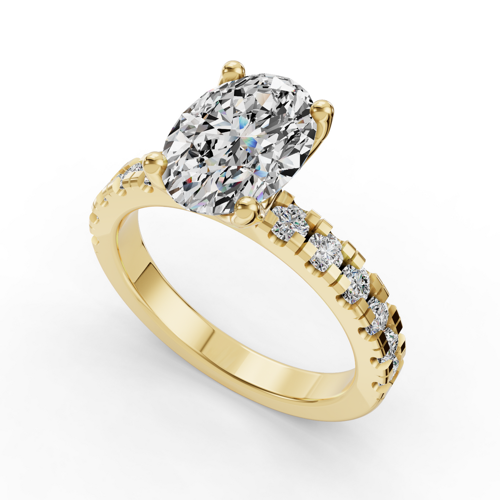 Hydrangea Customizable Lab Grown Diamond Engagement Ring - Carter's Collective Fine Jewelry