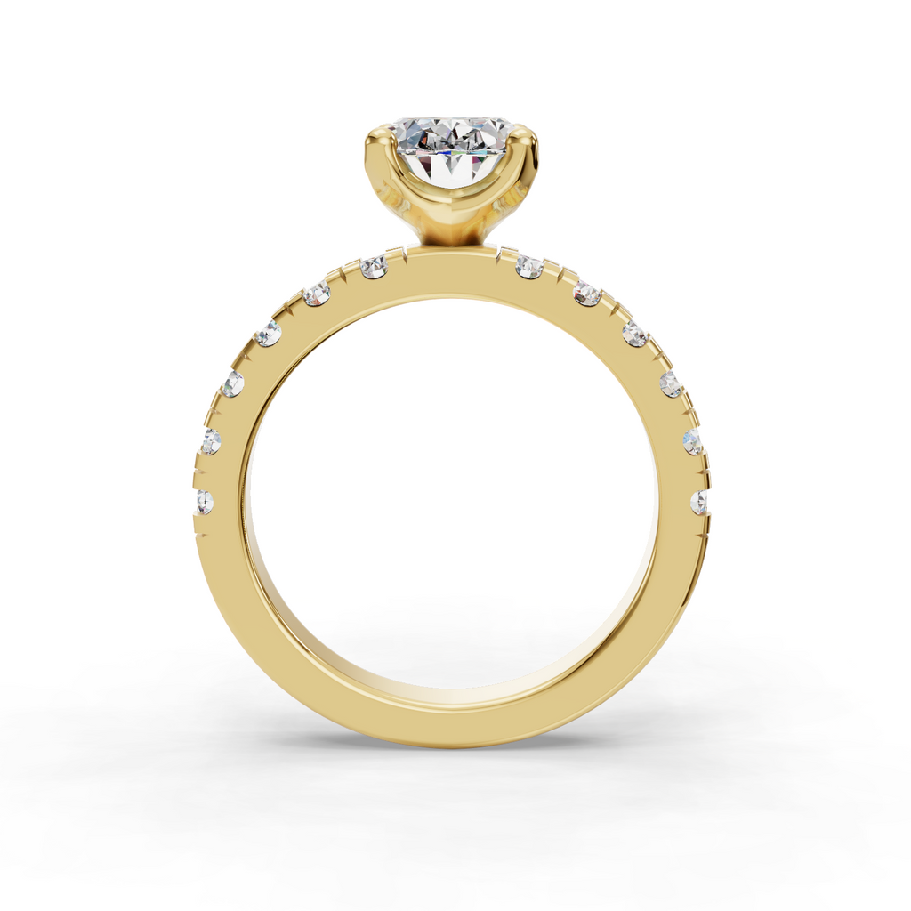 Hydrangea Customizable Lab Grown Diamond Engagement Ring - Carter's Collective Fine Jewelry