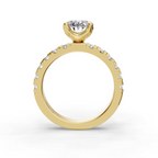 Hydrangea Customizable Lab Grown Diamond Engagement Ring - Carter's Collective Fine Jewelry