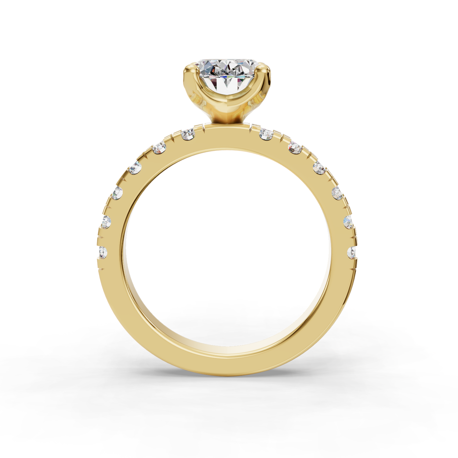 Hydrangea Customizable Lab Grown Diamond Engagement Ring - Carter's Collective Fine Jewelry