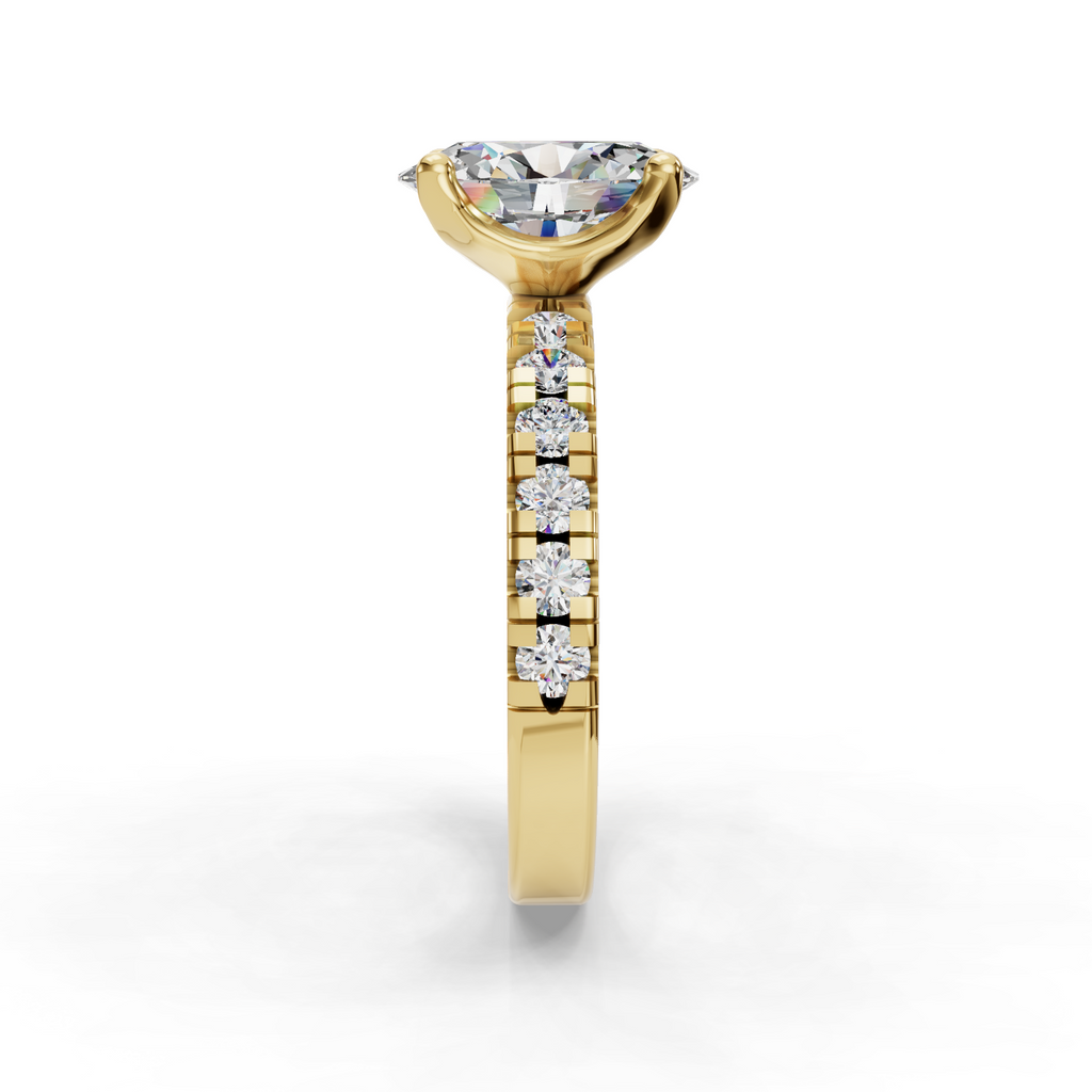 Hydrangea Customizable Lab Grown Diamond Engagement Ring - Carter's Collective Fine Jewelry