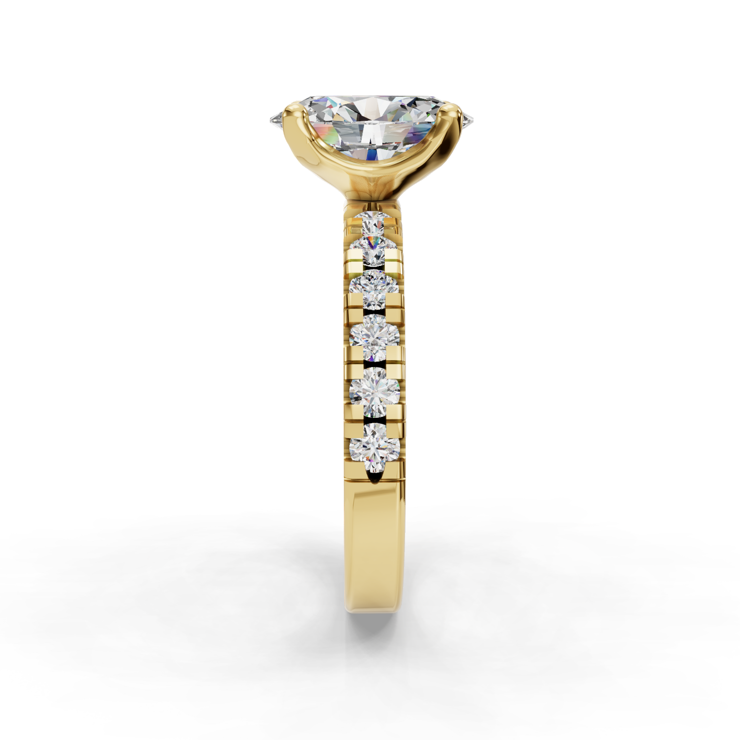 Hydrangea Customizable Lab Grown Diamond Engagement Ring - Carter's Collective Fine Jewelry