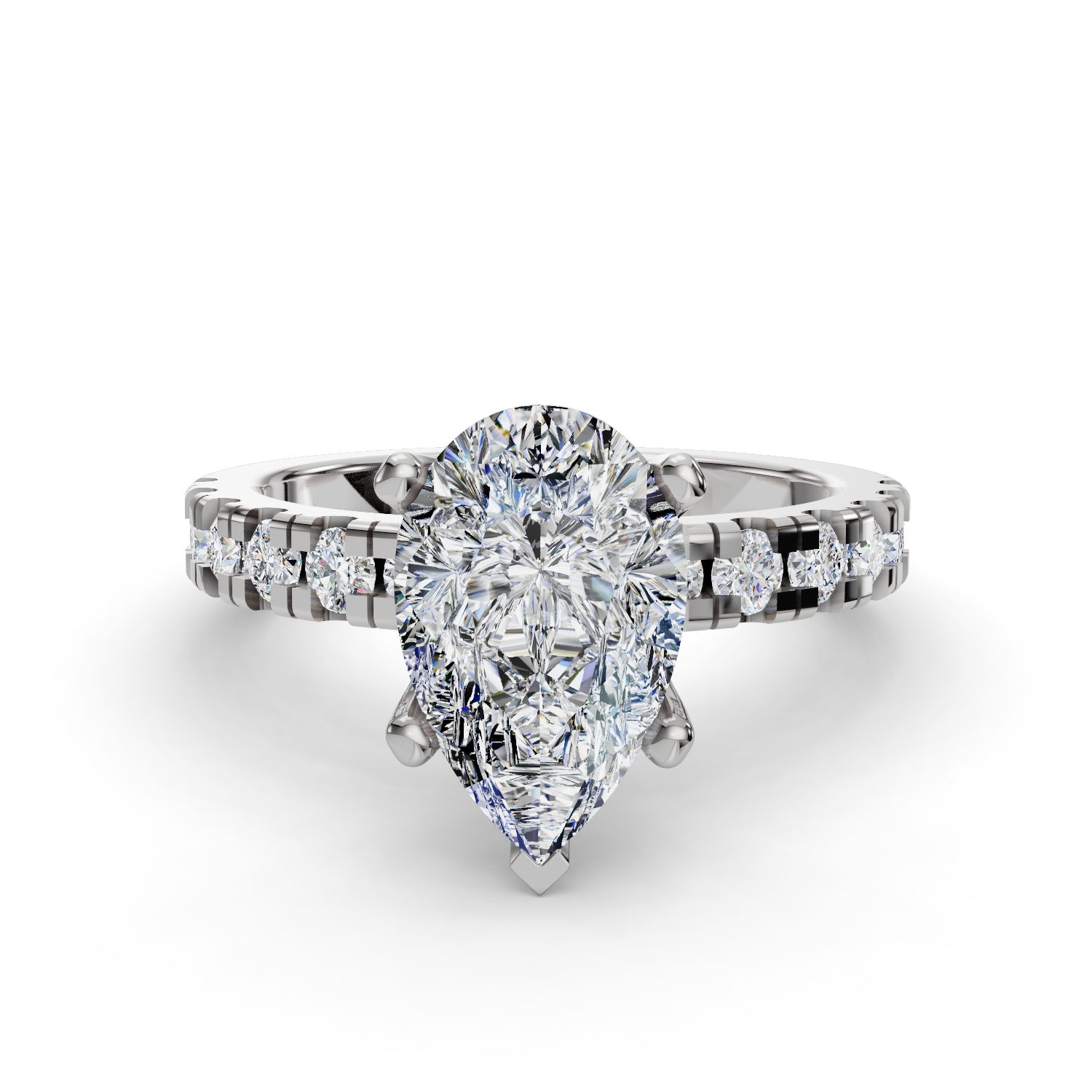 Hydrangea Customizable Lab Grown Diamond Engagement Ring
