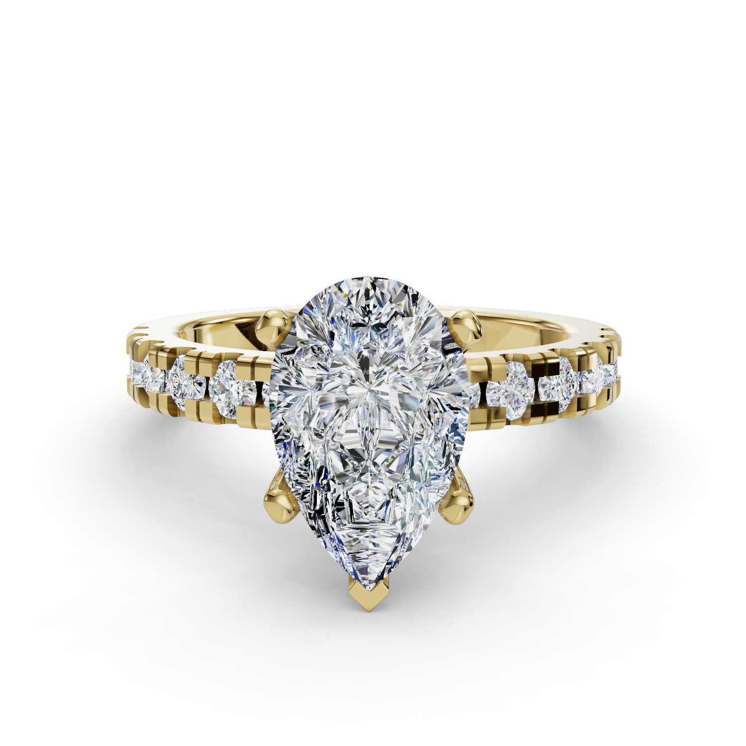 Hydrangea Customizable Lab Grown Diamond Engagement Ring