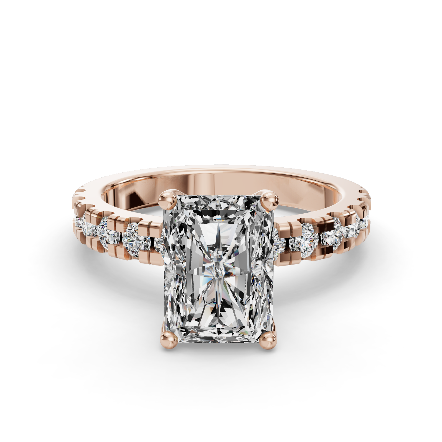Hydrangea Customizable Lab Grown Diamond Engagement Ring - Carter's Collective Fine Jewelry