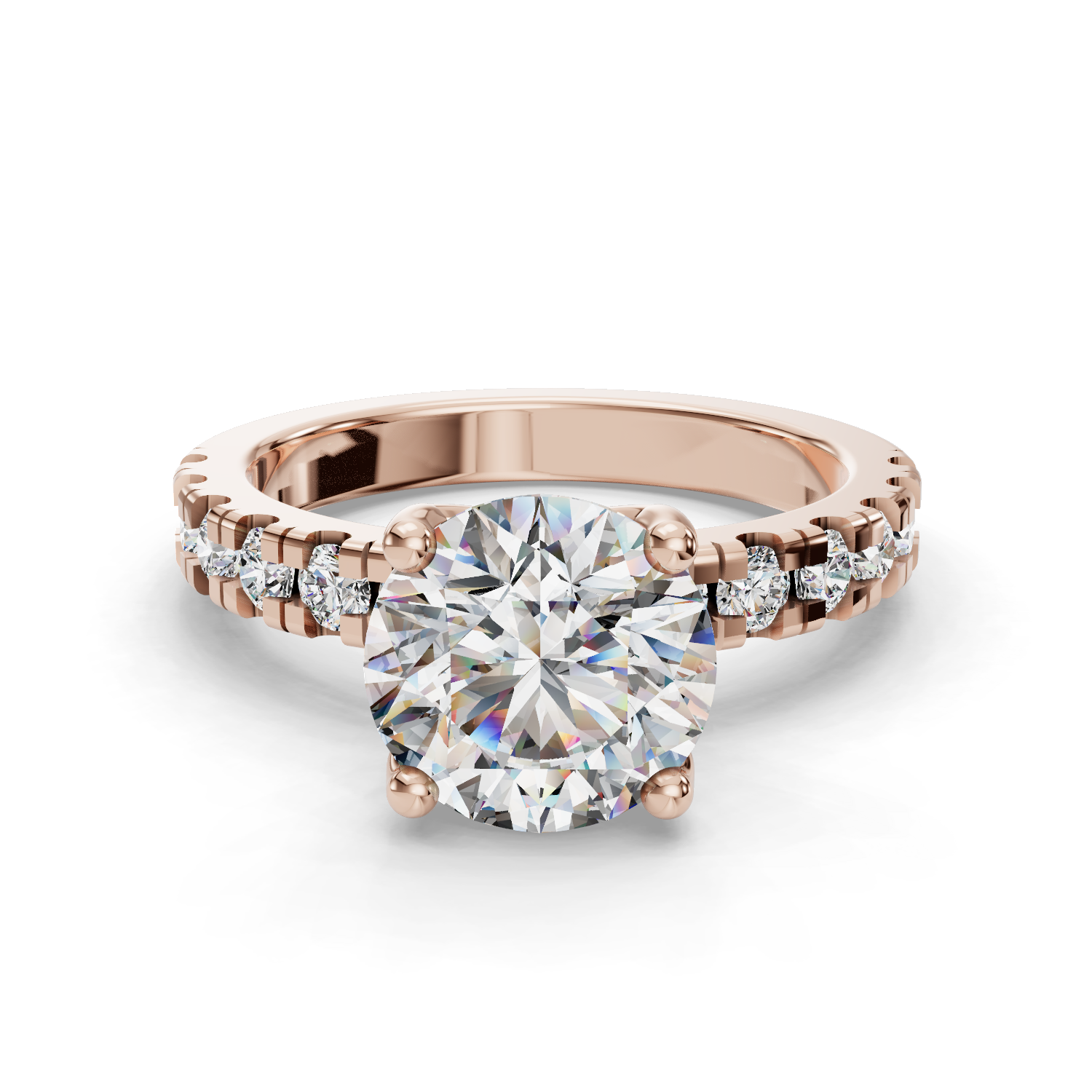Hydrangea Customizable Lab Grown Diamond Engagement Ring - Carter's Collective Fine Jewelry