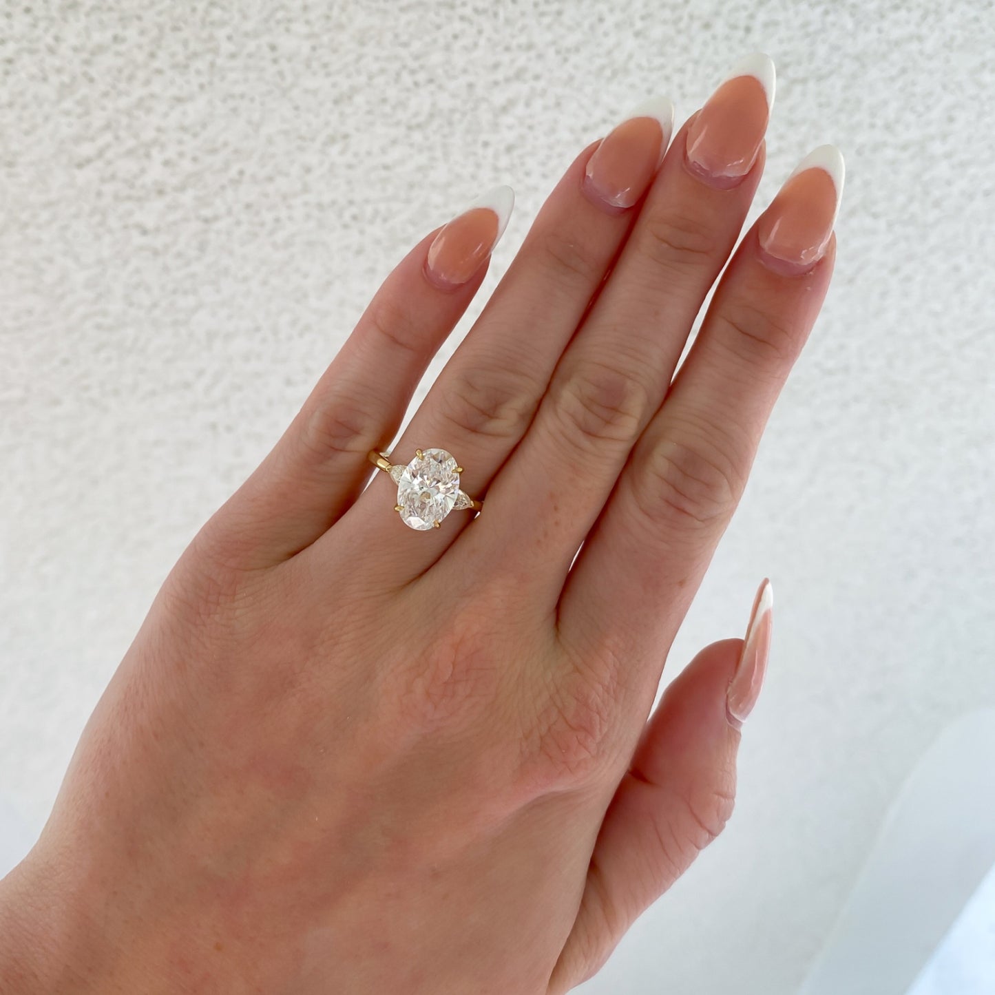 Daisy Lab Grown Oval Cut Diamond Engagement Ring, 3.35 CTTW - Carter's Collective Fine Jewelry