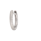 Jude Frances Plain Delicate Provence Brushed Finish Hoop Earring (Single) - Last Chance - Carter's Collective Fine Jewelry