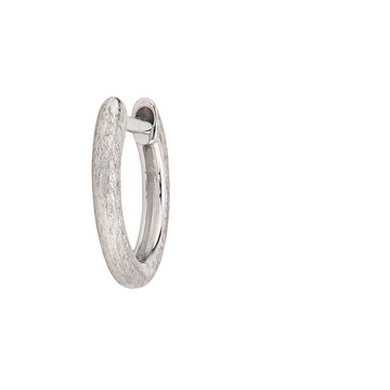 Jude Frances Plain Delicate Provence Brushed Finish Hoop Earring (Single) - Last Chance - Carter's Collective Fine Jewelry
