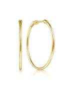 Gold Round Hoop Earrings