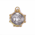 Handmade Greek Nymph Neopolitis Coin Charm - Last Chance - Carter's Collective Fine Jewelry