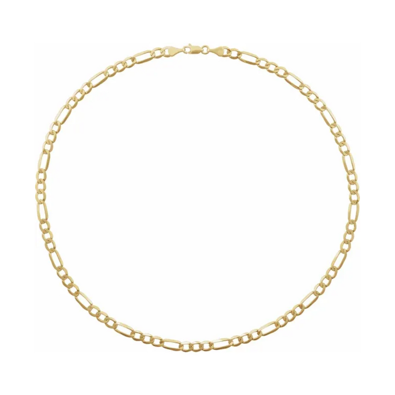 Men's 10K Yellow Gold 5mm Figaro Chain, 20"