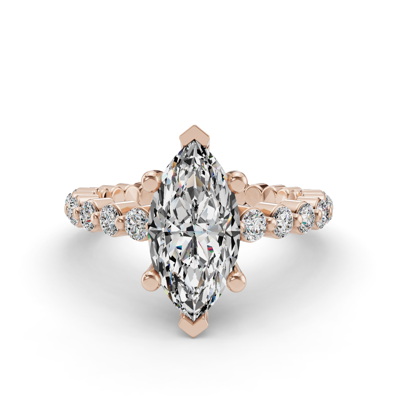 Aster Customizable Lab Grown Diamond Engagement Ring - Carter's Collective Fine Jewelry