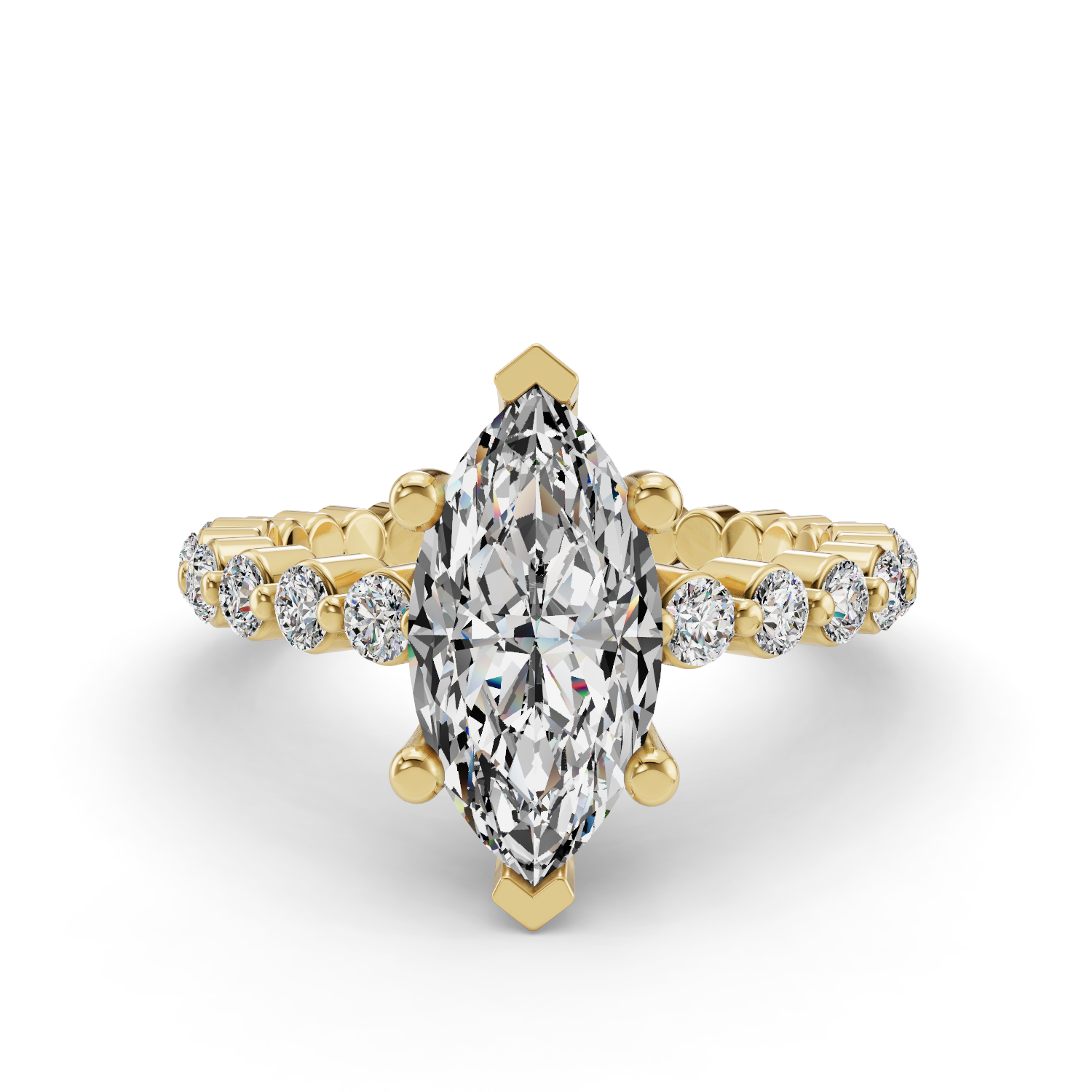 Aster Customizable Lab Grown Diamond Engagement Ring - Carter's Collective Fine Jewelry