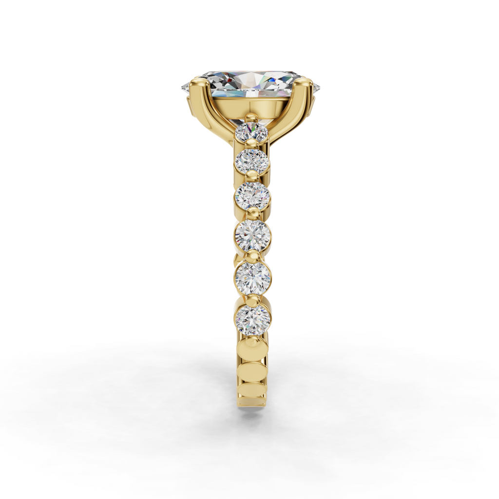 Aster Customizable Lab Grown Diamond Engagement Ring - Carter's Collective Fine Jewelry
