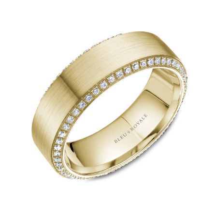 Men’s Diamond Edge Wedding Band, 0.66 CTTW - Carter's Collective Fine Jewelry