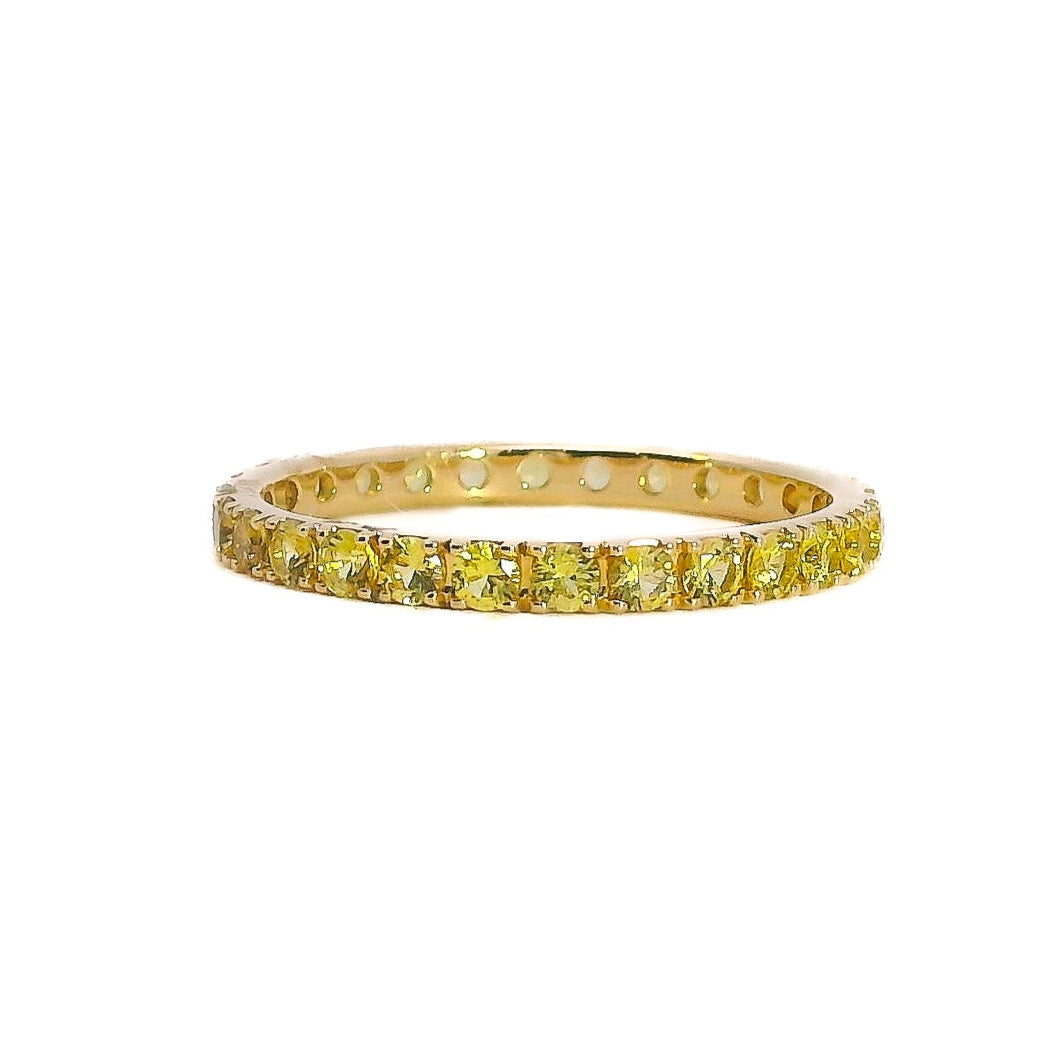 Yellow Sapphire Eternity Band, 1.10 CTTW - Carter's Collective Fine Jewelry