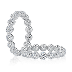 Lotus Shared Prong Diamond Eternity Band, 3.40 CTTW - Carter's Collective Fine Jewelry