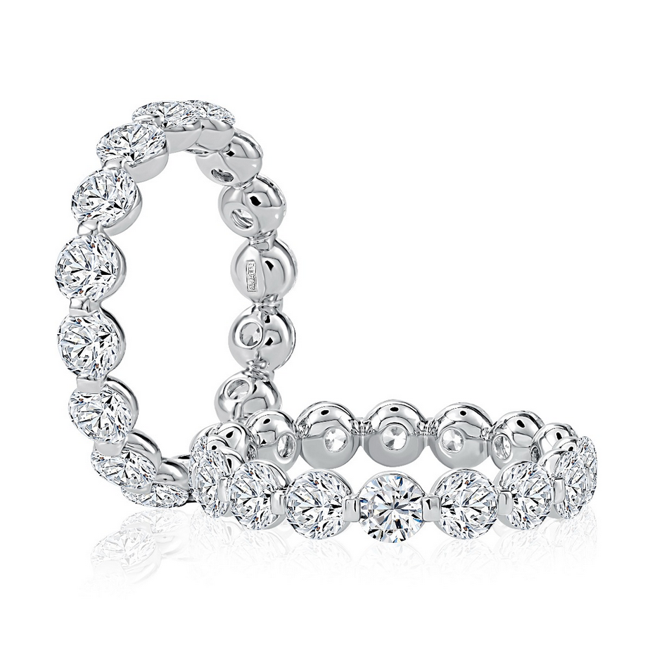 Lotus Shared Prong Diamond Eternity Band, 3.40 CTTW - Carter's Collective Fine Jewelry