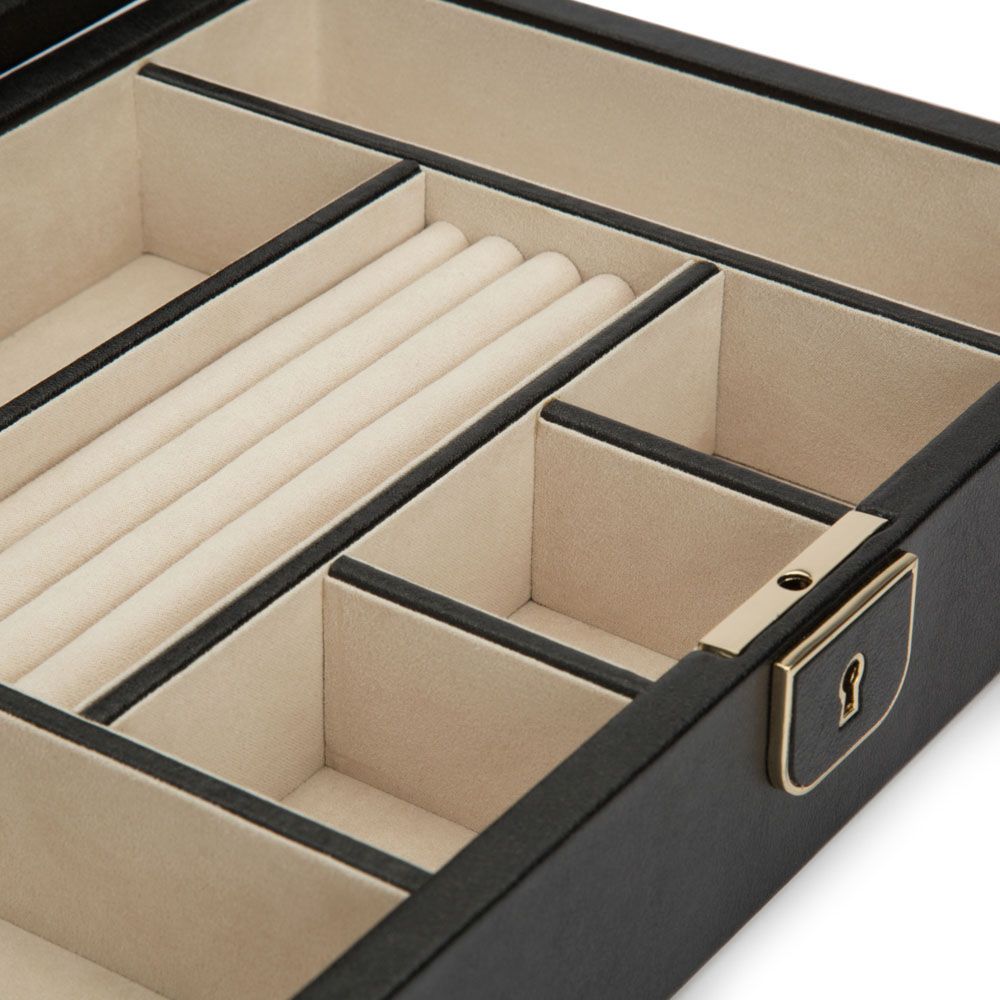 Palermo Medium Jewelry Box - Black - Carter's Collective Fine Jewelry