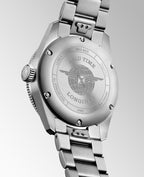 Longines "Spirit Zulu Time" Watch - Stainless Steel with Green Ceramic Bezel & Anthracite Dial, 39mm - Carter's Collective Fine Jewelry